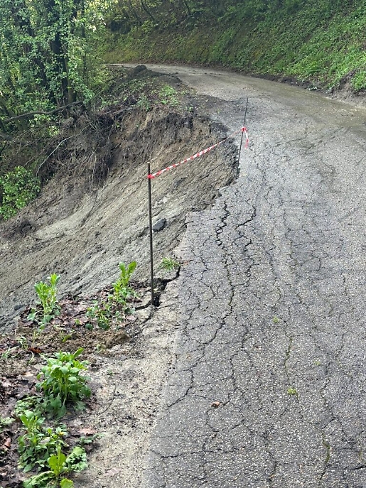 Maltempo i danni sulle strade provinciali