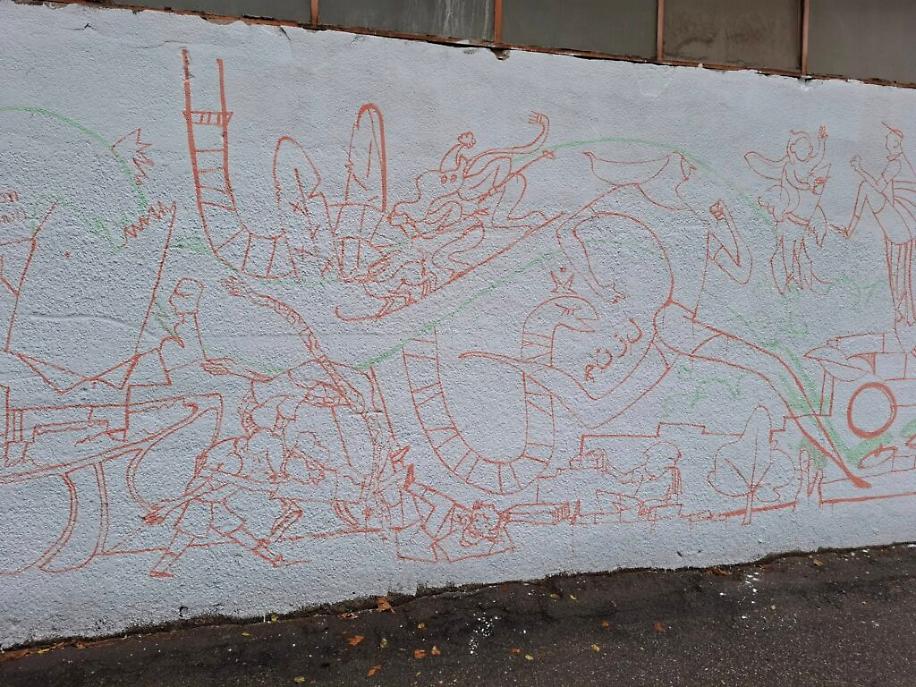 Murale di via del Bosco ad Asti