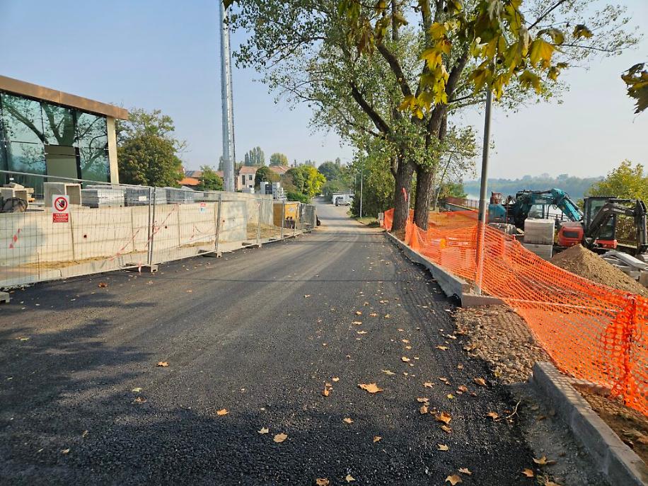 Lavori rotatoria corso Savona