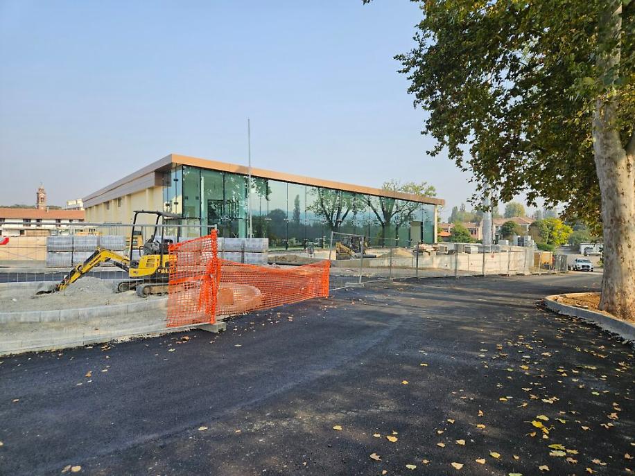 Lavori rotatoria corso Savona