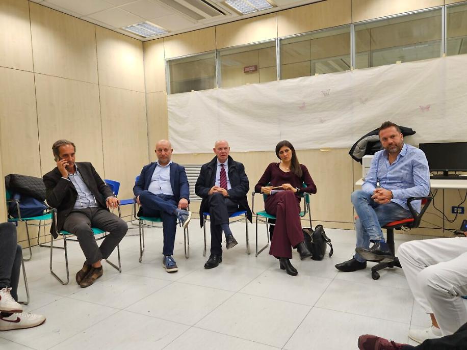 Chiara Appendino all'ospedale di Asti