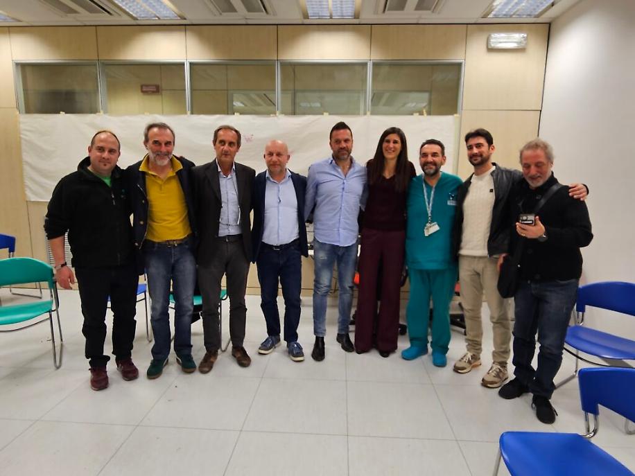 Chiara Appendino all'ospedale di Asti