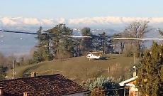 Eliambulanza 118 a Mongardino