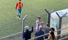 Mazzucco esulta con la dirigenza 