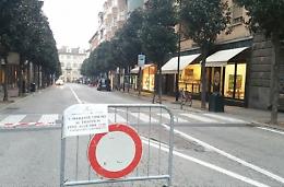 Negozi chiusi nella domenica a piedi