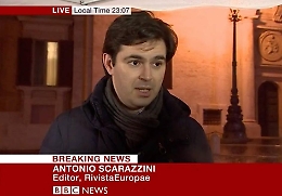 Canellese come opinionista politico per la BBC