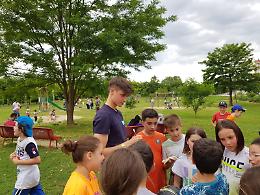Asti, alla festa delle scuole anche l'azzurro Nicol&ograve; Cudrig