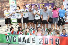 Il Grazzano entra nella storia: suo il tricolore del tamburello a muro