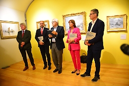 Sgarbi ha presentato ad Asti la mostra "Monet e gli impressionisti in Normandia"