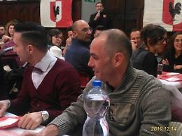 Anche Valter Pusceddu alla "Cena di Natale" del Rione San Secondo