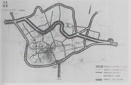 In citt&agrave; l'idea degli anelli di traffico erano gi&agrave; presenti nel piano regolatore del 1931