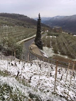 Neve sulle colline Unesco