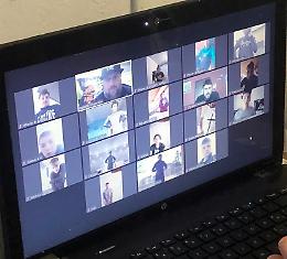 Allenamenti di gruppo a distanza grazie a Zoom in casa Skull Boxe