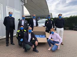 Eqsg ed Euro Master Evolution, consegnate le prime mille mascherine alla Protezione Civile di Asti