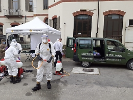 Alla Casa di Riposo di Asti &egrave; iniziata la sanificazione con l'esercito