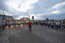 BCube, accesi 210 lumini per ricordare i posti di lavoro a rischio