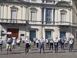 Asti: Lega e Fratelli d'Italia protestano (separati) contro il Governo Conte