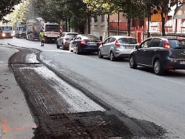 Ingorghi in corso Dante per i lavori di asfaltatura: le lamentele dei cittadini
