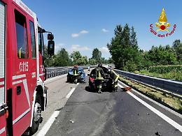 Portacomaro d'Asti, feriti nell'incidente fra due auto sulla strada verso Casale