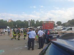 Asti, scontro fra due auto in piazza Campo del Palio