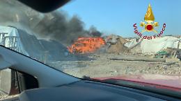 Cerro Tanaro, incendio alla discarica di Gaia