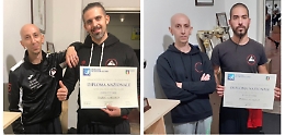 Quattro nuovi istruttori di Kung Fu con il Maestro Montalto