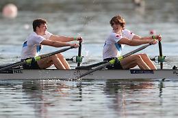 Andrea Cavallero argento tricolore di canottaggio