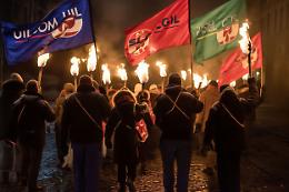 Konecta, fiaccolata per difendere 400 posti di lavoro