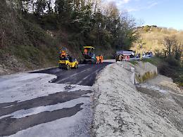 SP 104 Moransengo-Tonengo riaperta dopo la frana