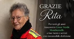 Addio a Rita Mogliotti, storica volontaria e madrina della Croce Verde mombercellese