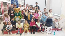Geronimo Stilton alla premiazione dei "Topini da biblioteca"