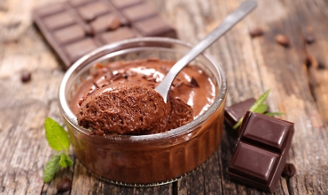 homemade chocolate mousse
