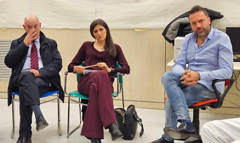 Chiara Appendino all'ospedale di Asti