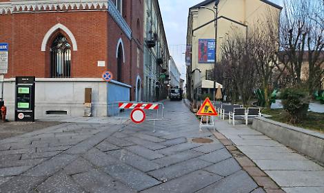Corso Alfieri chiusa per cantiere