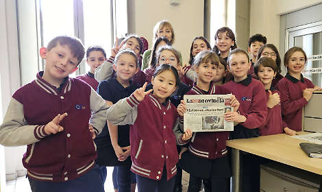 I bambini della scuola Best Asti a lezione di giornalismo