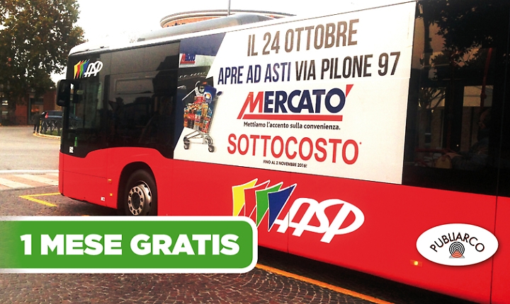 I bus con la nostra pubblicit&agrave;