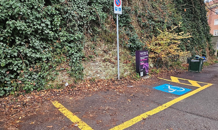 Stallo giallo per disabili