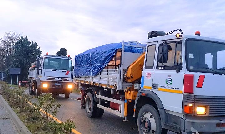 Da Costigliole a Candiolo due camion di tappi solidali