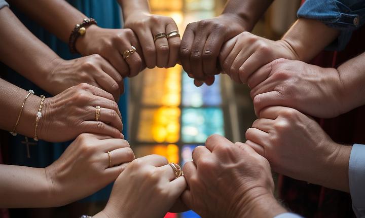 Nella chiesa evangelica si prega per l'unit&agrave; dei cristiani