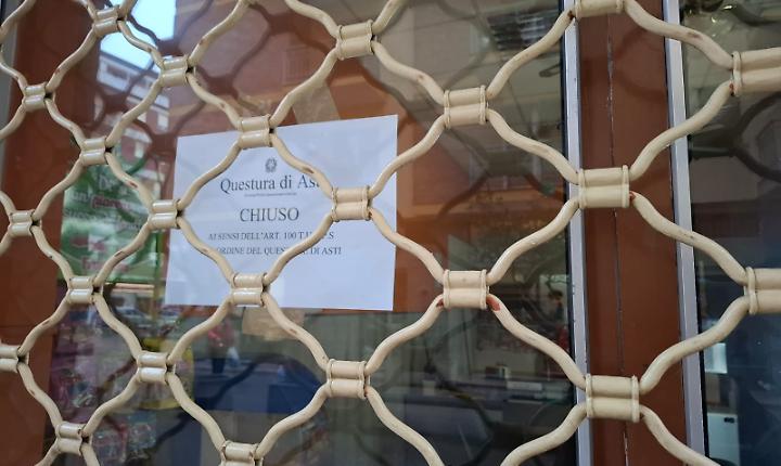 Provvedimento di chiusura bar da parte del Questore di Asti