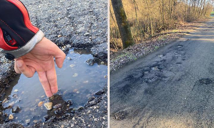 Strada Valmanera a groviera,  il "safari" tra le buche &egrave; servito