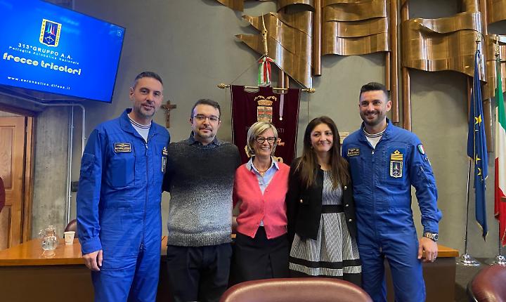 Le Frecce Tricolori ad Asti: l'incontro con gli studenti dell'Istituto Castigliano