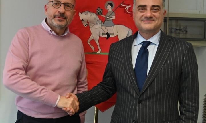Maurizio Rasero con il nuovo segretario generale Donato Salvatore Marengo