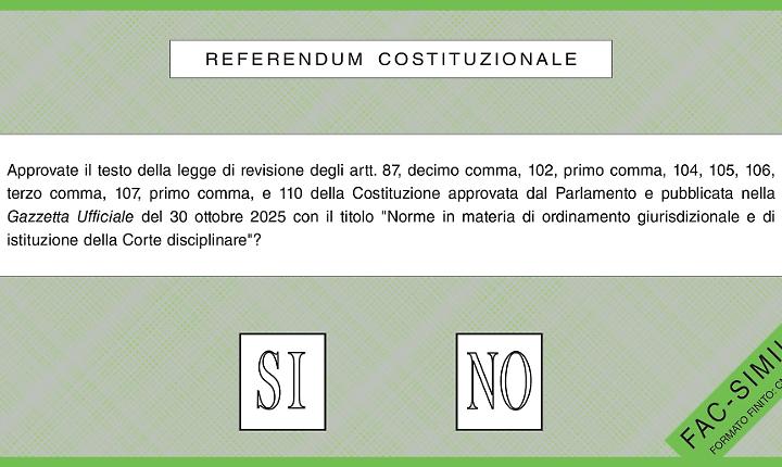 Facsimile scheda Referendum