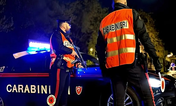 Posto di blocco dei carabinieri 