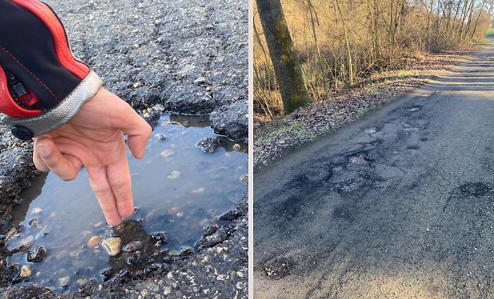 Strada Valmanera a groviera,  il "safari" tra le buche &egrave; servito