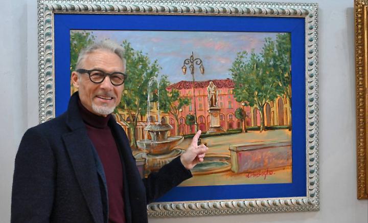 Scorci della citt&agrave; di Asti e paesaggi nella mostra di Filippo Pinsoglio