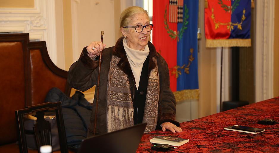 Laura Povero con il can&egrave;t