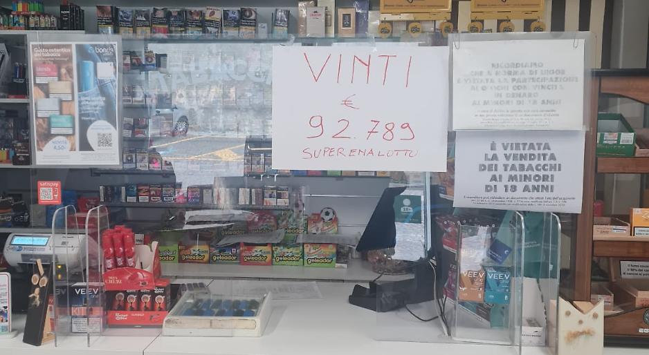 Il Superenalotto bacia l'Astigiano, vinti 92.789 euro con un 5