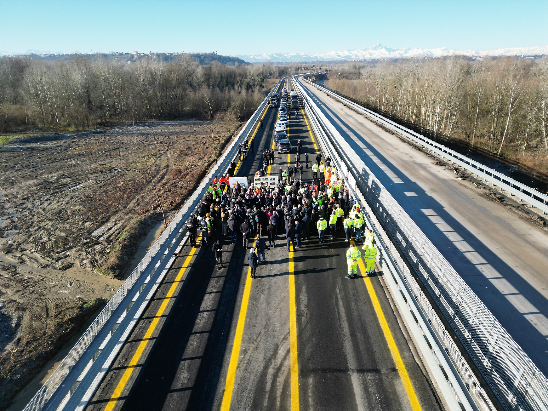 Inaugurazione dell'Asti-Cuneo a Cherasco